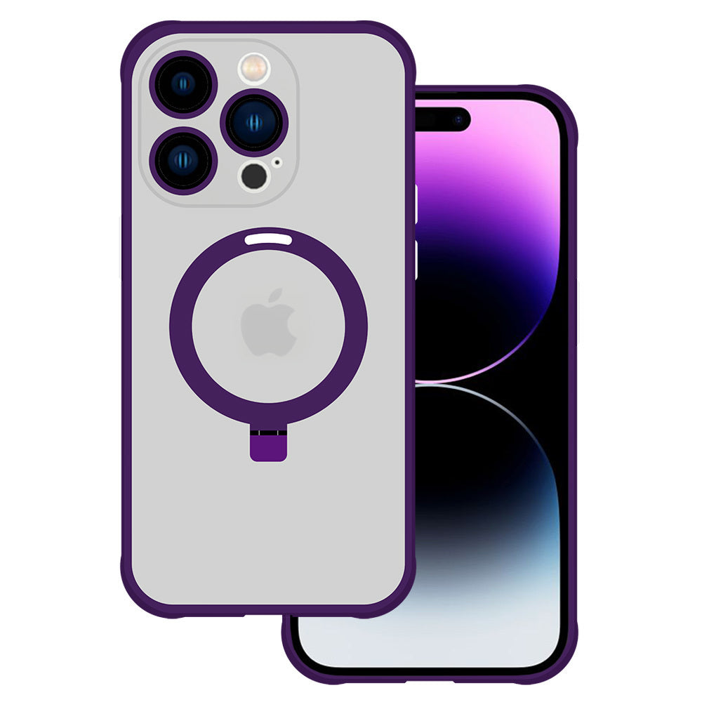 Aizsargvāciņš iPhone 15 Plus – Tel Protect Magical Magsafe Stand, violets