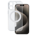 Aizsargvāciņš iPhone 15 Pro – TEL PROTECT MagSilicone, caurspīdīgs