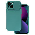 Aizsargvāciņš iPhone 15 Pro – Camshield Soft, tumši zaļš