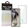 Aizsargstikls Samsung GALAXY S24 ULTRA – HARD Full Glue 5D (with fingerprint unlock), melns