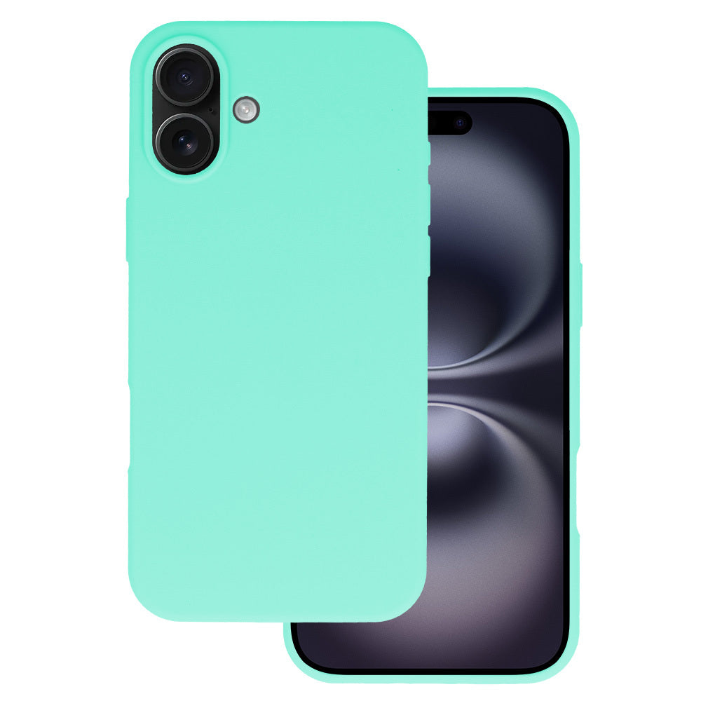 Aizsargvāciņš iPhone 16 mint – Silicone Lite