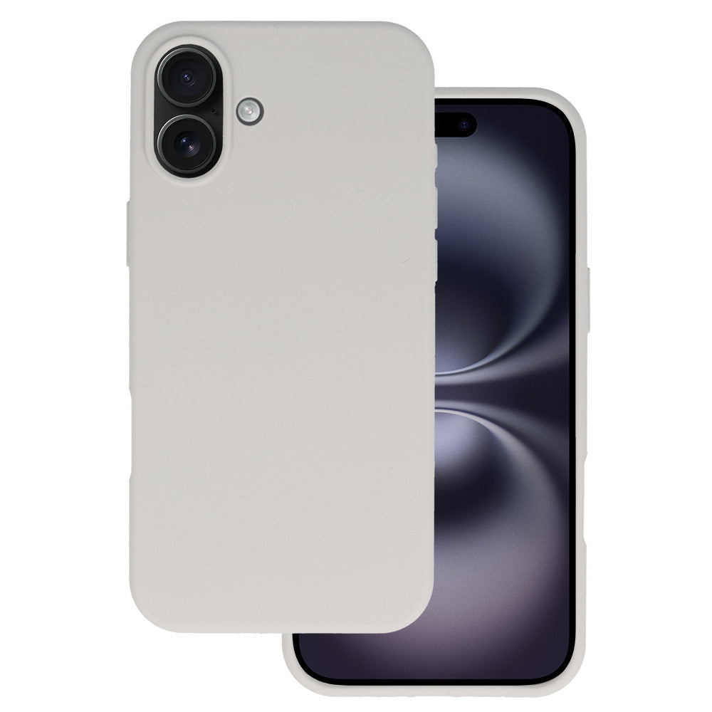 Aizsargvāciņš iPhone 16 titanium – Silicone Lite
