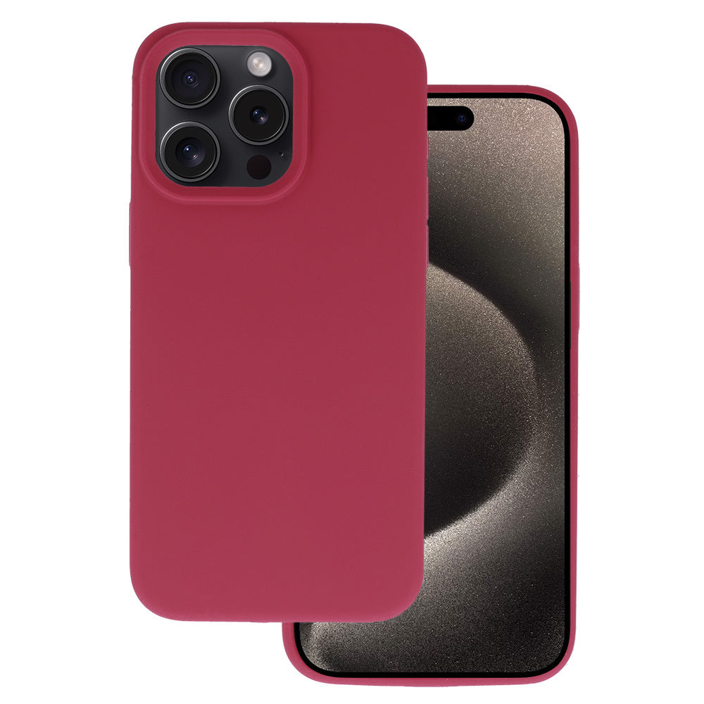 Aizsargvāciņš iPhone 16 Pro – Silicone Lite, bordo