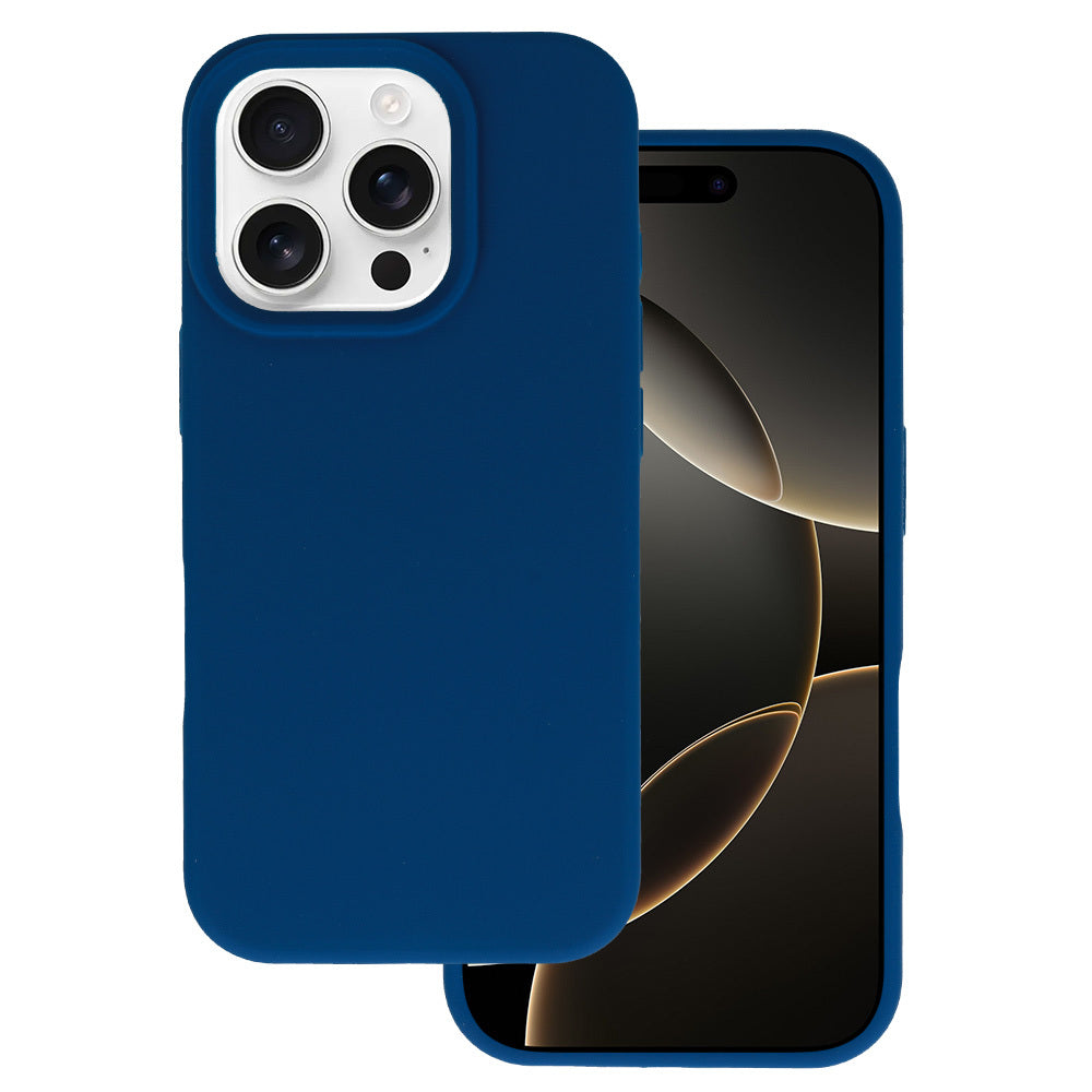 Tel Protect Silicone Premium vāciņš iPhone 16 Pro, tumši zils — attēls 1