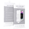 Aizsargstikls iPhone 16/15 – Full Glue Easy-Stick Box, melns