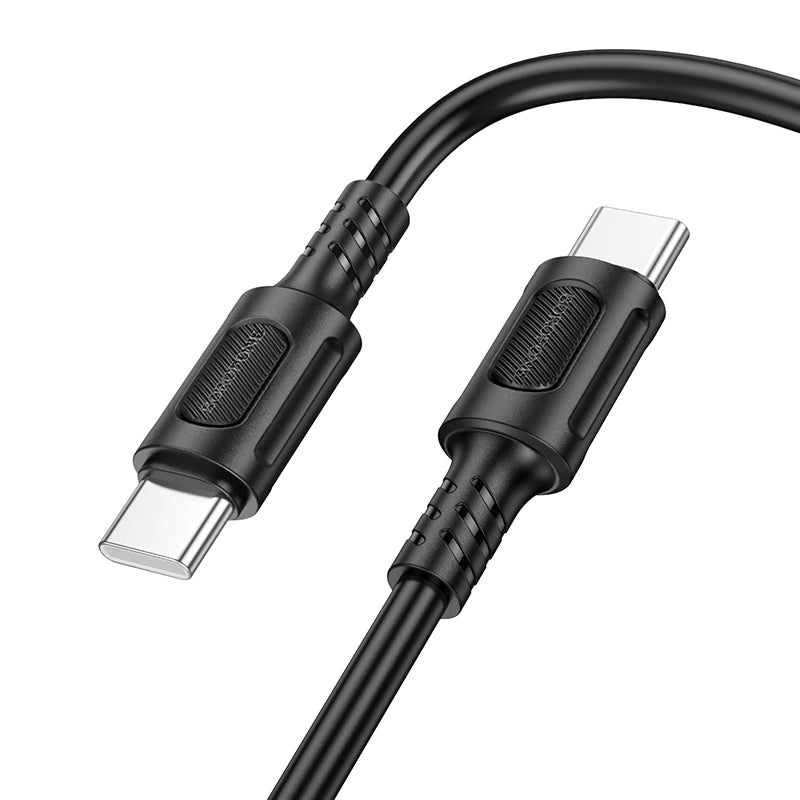 Kabelis Borofone Cable BX111 Feliz - Type C to Type C - 60W 3A 1 metre black
