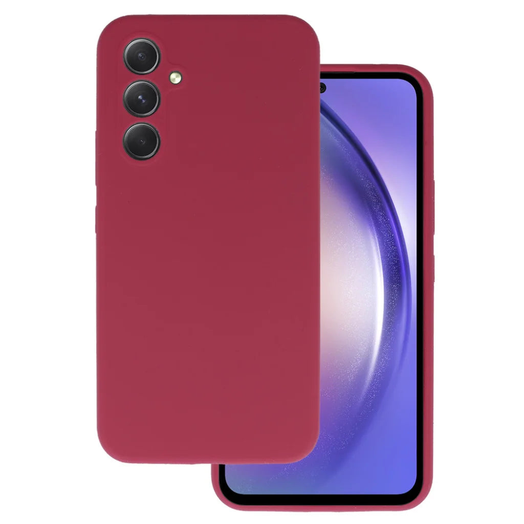 Silicone Lite vāciņš Samsung Galaxy A55 5G, bordo — 1