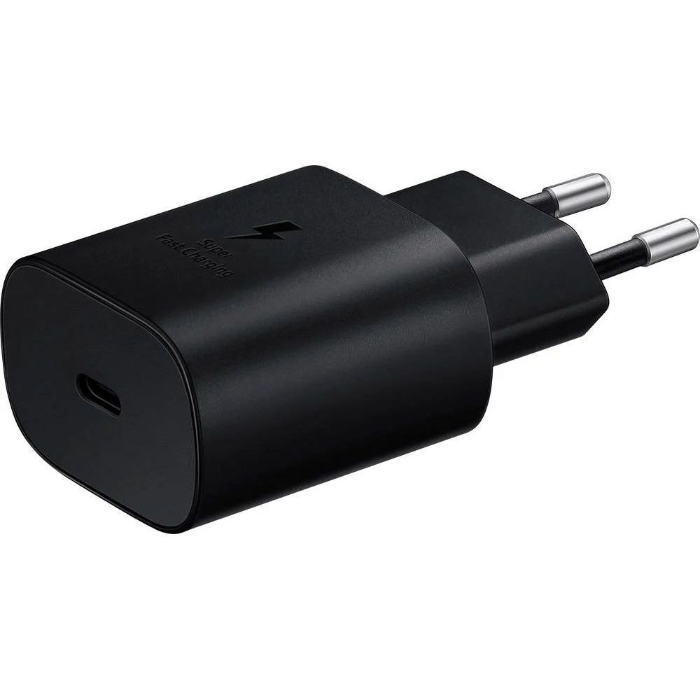 Samsung EP-TA800 25W USB-C lādētājs, melns, bez mazumtirdzniecības iepakojuma — 1